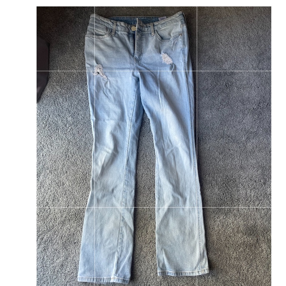 Seven light wash bootcut jeans
